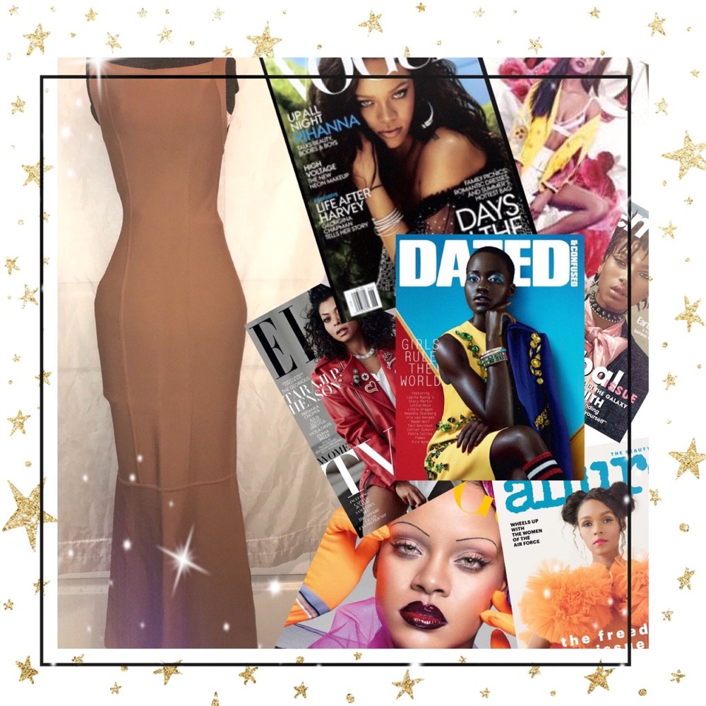 New Herve Leger Floor Length Bandage Dress